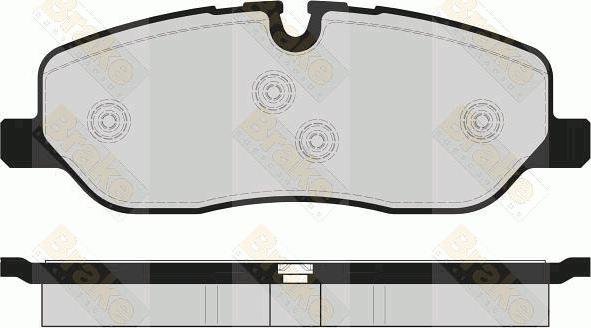 Brake Engineering PA1672 - Тормозные колодки, дисковые, комплект autosila-amz.com