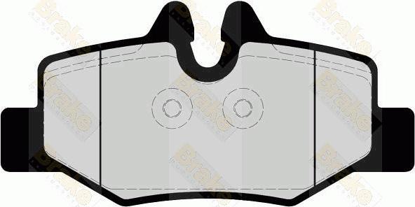 Brake Engineering PA1677 - Тормозные колодки, дисковые, комплект autosila-amz.com