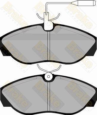 Brake Engineering PA1042 - Тормозные колодки, дисковые, комплект autosila-amz.com