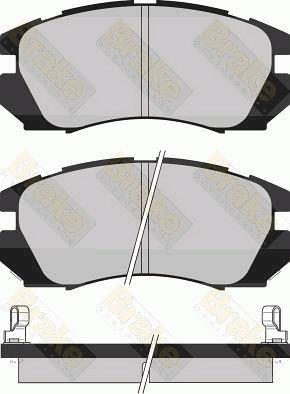 Blue Print ASD74208 - Тормозные колодки, дисковые, комплект autosila-amz.com