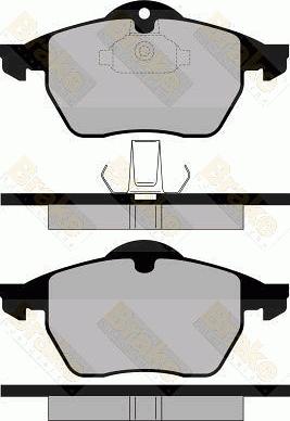 Brake Engineering PA1116 - Тормозные колодки, дисковые, комплект autosila-amz.com