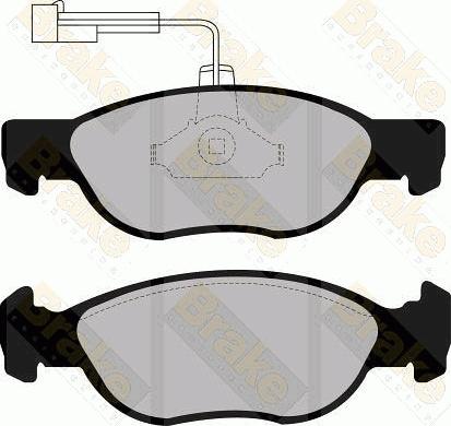 EUROREPAR E172535 - Тормозные колодки, дисковые, комплект autosila-amz.com