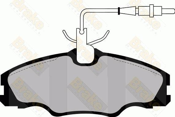 Brake Engineering PA1112 - Тормозные колодки, дисковые, комплект autosila-amz.com