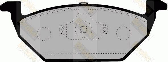 Brake Engineering PA1133 - Тормозные колодки, дисковые, комплект autosila-amz.com