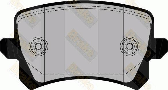 Brake Engineering PA1862 - Тормозные колодки, дисковые, комплект autosila-amz.com