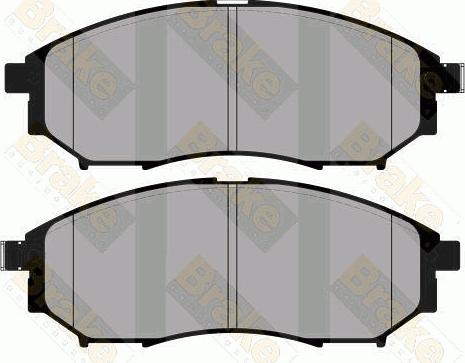 Brake Engineering PA1804 - Тормозные колодки, дисковые, комплект autosila-amz.com