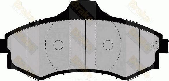 Brake Engineering PA1354 - Тормозные колодки, дисковые, комплект autosila-amz.com