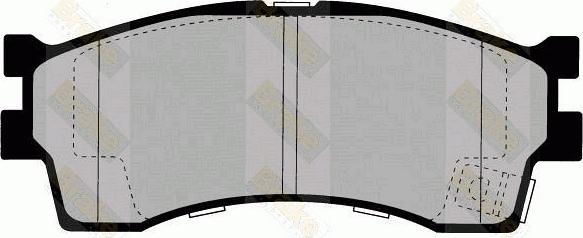 Brake Engineering PA1352 - Тормозные колодки, дисковые, комплект autosila-amz.com
