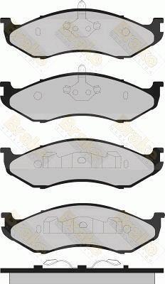 Brake Engineering PA1322 - Тормозные колодки, дисковые, комплект autosila-amz.com