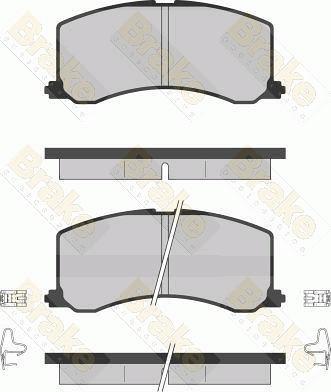 Brake Engineering PA1256 - Тормозные колодки, дисковые, комплект autosila-amz.com