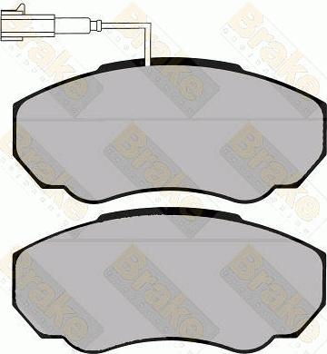 Brake Engineering PA1285 - Тормозные колодки, дисковые, комплект autosila-amz.com