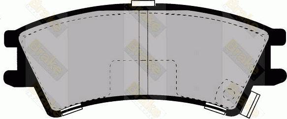 Brake Engineering PA1239 - Тормозные колодки, дисковые, комплект autosila-amz.com