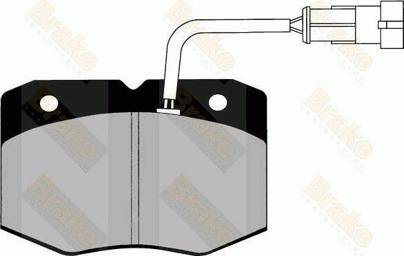 Brake Engineering PA1276 - Тормозные колодки, дисковые, комплект autosila-amz.com