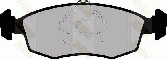 Brake Engineering PA1272 - Тормозные колодки, дисковые, комплект autosila-amz.com