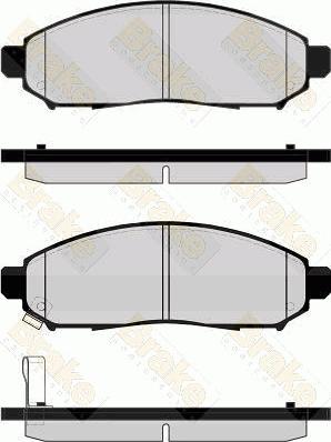 Girling 6134049 - Тормозные колодки, дисковые, комплект autosila-amz.com