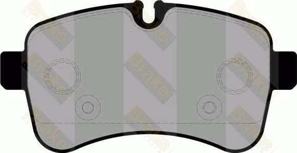 Brake Engineering PA1787 - Тормозные колодки, дисковые, комплект autosila-amz.com