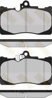 Brake Engineering PA1723 - Тормозные колодки, дисковые, комплект autosila-amz.com