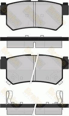 Brake Engineering PA1727 - Тормозные колодки, дисковые, комплект autosila-amz.com