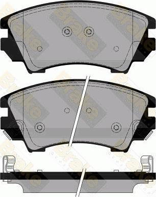 Brake Engineering PA1778 - Тормозные колодки, дисковые, комплект autosila-amz.com