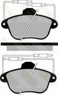 Brake Engineering PA807 - Тормозные колодки, дисковые, комплект autosila-amz.com