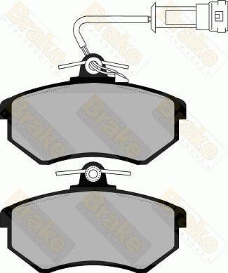 Brake Engineering PA870 - Тормозные колодки, дисковые, комплект autosila-amz.com