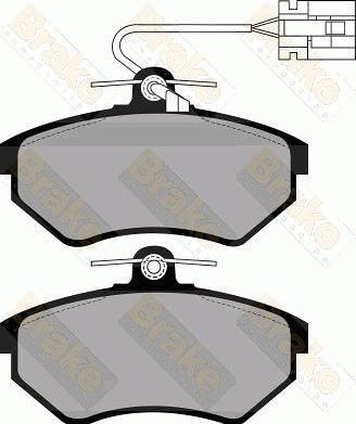 Brake Engineering PA872 - Тормозные колодки, дисковые, комплект autosila-amz.com