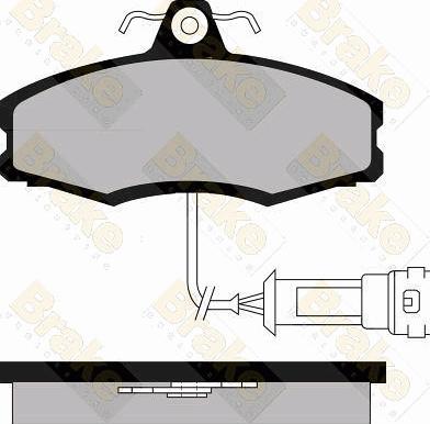 Brake Engineering PA340 - Тормозные колодки, дисковые, комплект autosila-amz.com