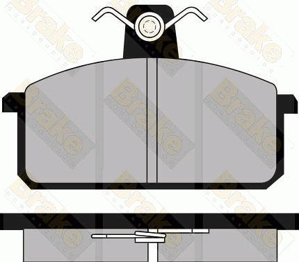 Brake Engineering PA350 - Тормозные колодки, дисковые, комплект autosila-amz.com
