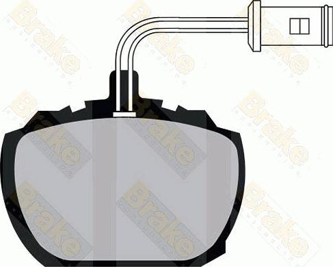 Brake Engineering PA319 - Тормозные колодки, дисковые, комплект autosila-amz.com