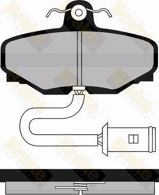 AP LP430 - Тормозные колодки, дисковые, комплект autosila-amz.com