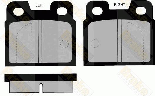 Brake Engineering PA248 - Тормозные колодки, дисковые, комплект autosila-amz.com