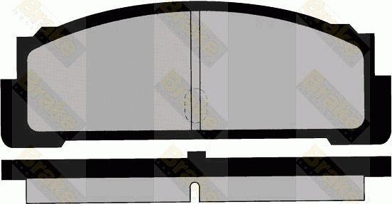 Delphi LP029 - Тормозные колодки, дисковые, комплект autosila-amz.com