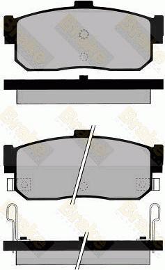 Brake Engineering PA799 - Тормозные колодки, дисковые, комплект autosila-amz.com