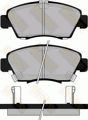 Brake Engineering PA745 - Тормозные колодки, дисковые, комплект autosila-amz.com