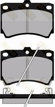 Brake Engineering PA767 - Тормозные колодки, дисковые, комплект autosila-amz.com