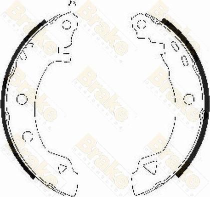 Brake Engineering SH1618 - Комплект тормозных колодок, барабанные autosila-amz.com