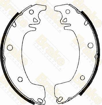 Brake Engineering SH1154 - Комплект тормозных колодок, барабанные autosila-amz.com