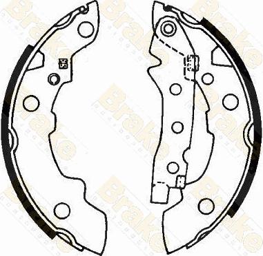 Brake Engineering SH1162 - Комплект тормозных колодок, барабанные autosila-amz.com