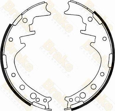 Brake Engineering SH1171 - Комплект тормозных колодок, барабанные autosila-amz.com