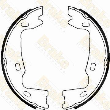 Brake Engineering SH1223 - Комплект тормозов, ручник, парковка autosila-amz.com