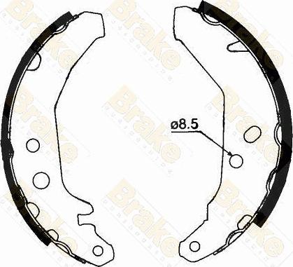 Brake Engineering SH1279 - Комплект тормозных колодок, барабанные autosila-amz.com