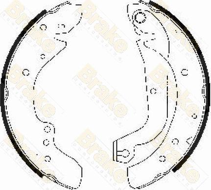 Brake Engineering SH2486 - Комплект тормозных колодок, барабанные autosila-amz.com