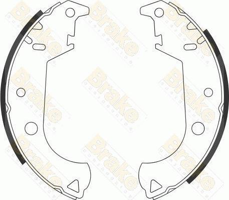 Brake Engineering SH2596 - Комплект тормозных колодок, барабанные autosila-amz.com