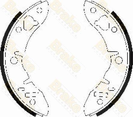 Brake Engineering SH2034 - Комплект тормозных колодок, барабанные autosila-amz.com