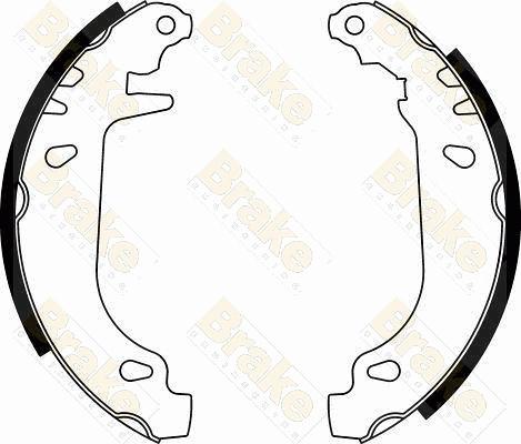 Brake Engineering SH2302 - Комплект тормозных колодок, барабанные autosila-amz.com