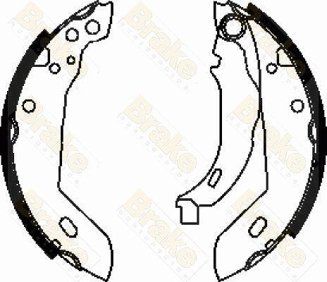 Brake Engineering SH2228 - Комплект тормозных колодок, барабанные autosila-amz.com