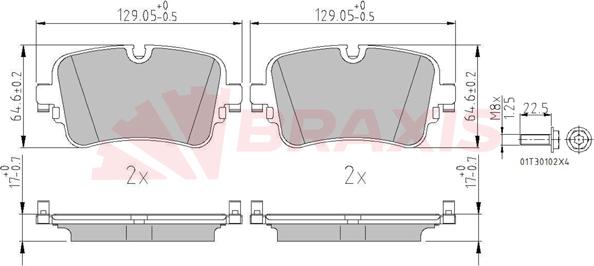 Braxis AA0663 - Тормозные колодки, дисковые, комплект autosila-amz.com