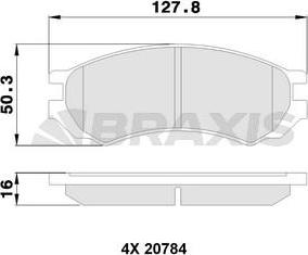 Valeo 671775 - Тормозные колодки, дисковые, комплект autosila-amz.com