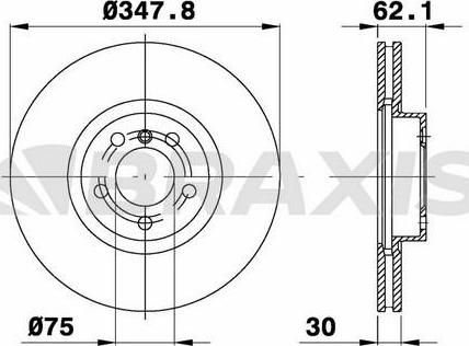 DJ Parts BD2128 - Тормозной диск autosila-amz.com