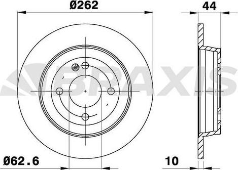 Braxis AE0550 - Тормозной диск autosila-amz.com